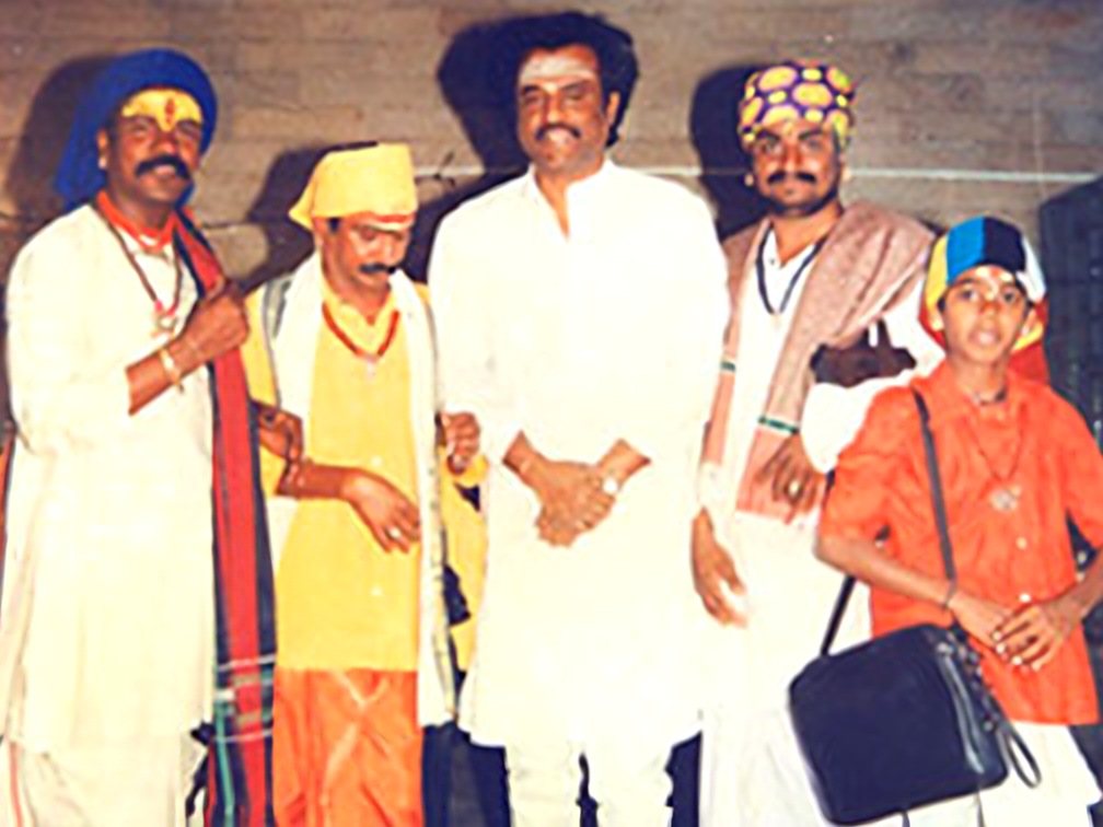 Guruji with a film actor