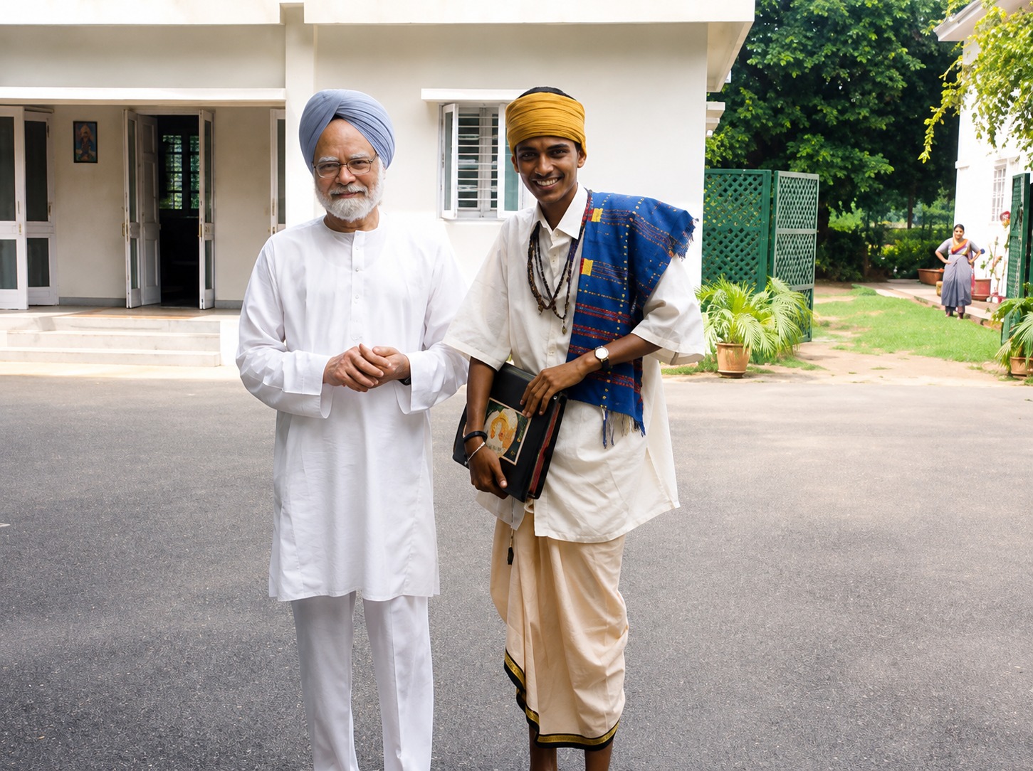 Guruji with a member of the Tata family