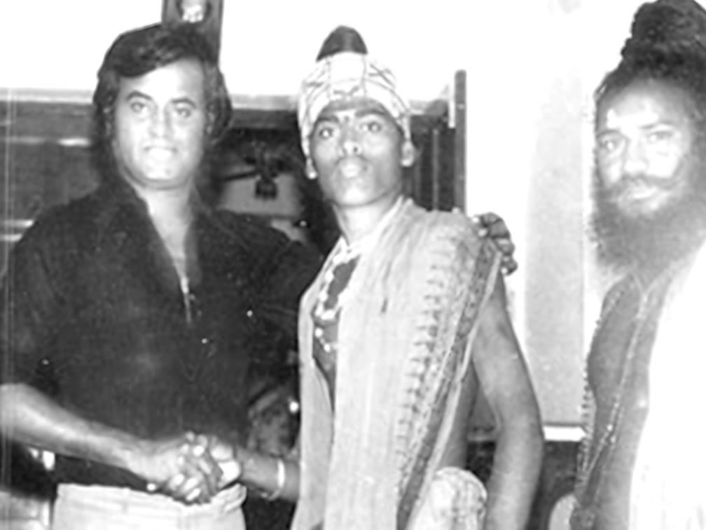Guruji with filmstar Rajinikanth