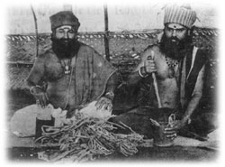 Guruji P. Shahadev Raju with his assistant