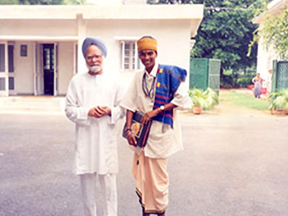 Guruji with a member of the Tata family